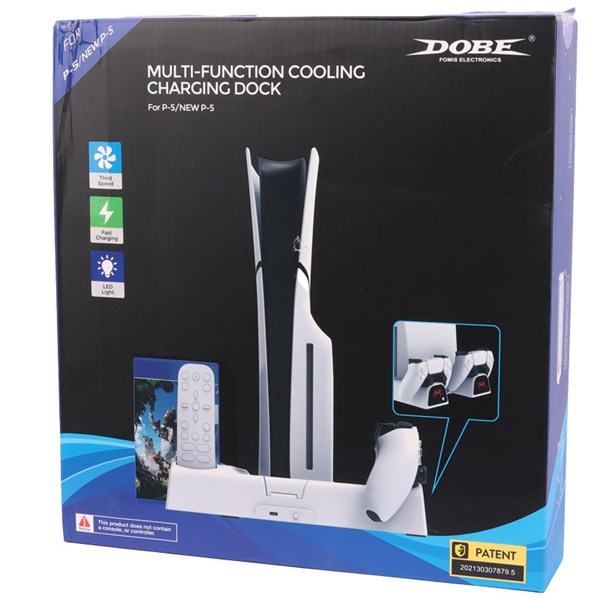 خنک کننده و شارژر دسته PS5/PS5 Slim دابی P-5 TP5-3532B