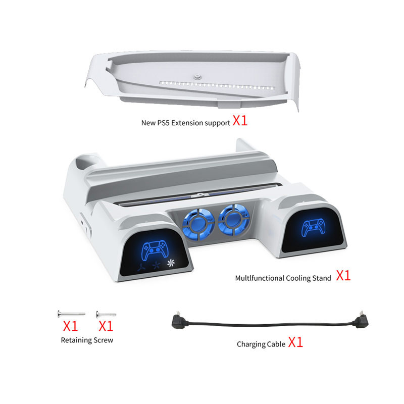 خنک کننده و شارژر دسته PS5/PS5 Slim دابی P-5 TP5-3532B