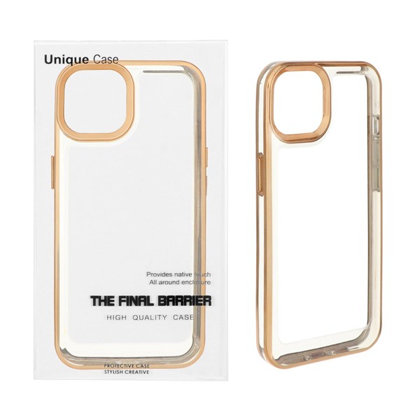 قاب اورجینال کروم Apple iPhone 13 / iPhone 14 - طلایی (پک دار)