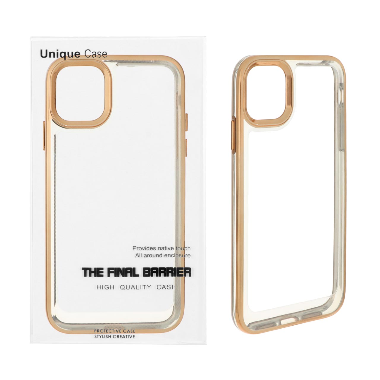 قاب اورجینال کروم Apple iPhone 11 - طلایی (پک دار)