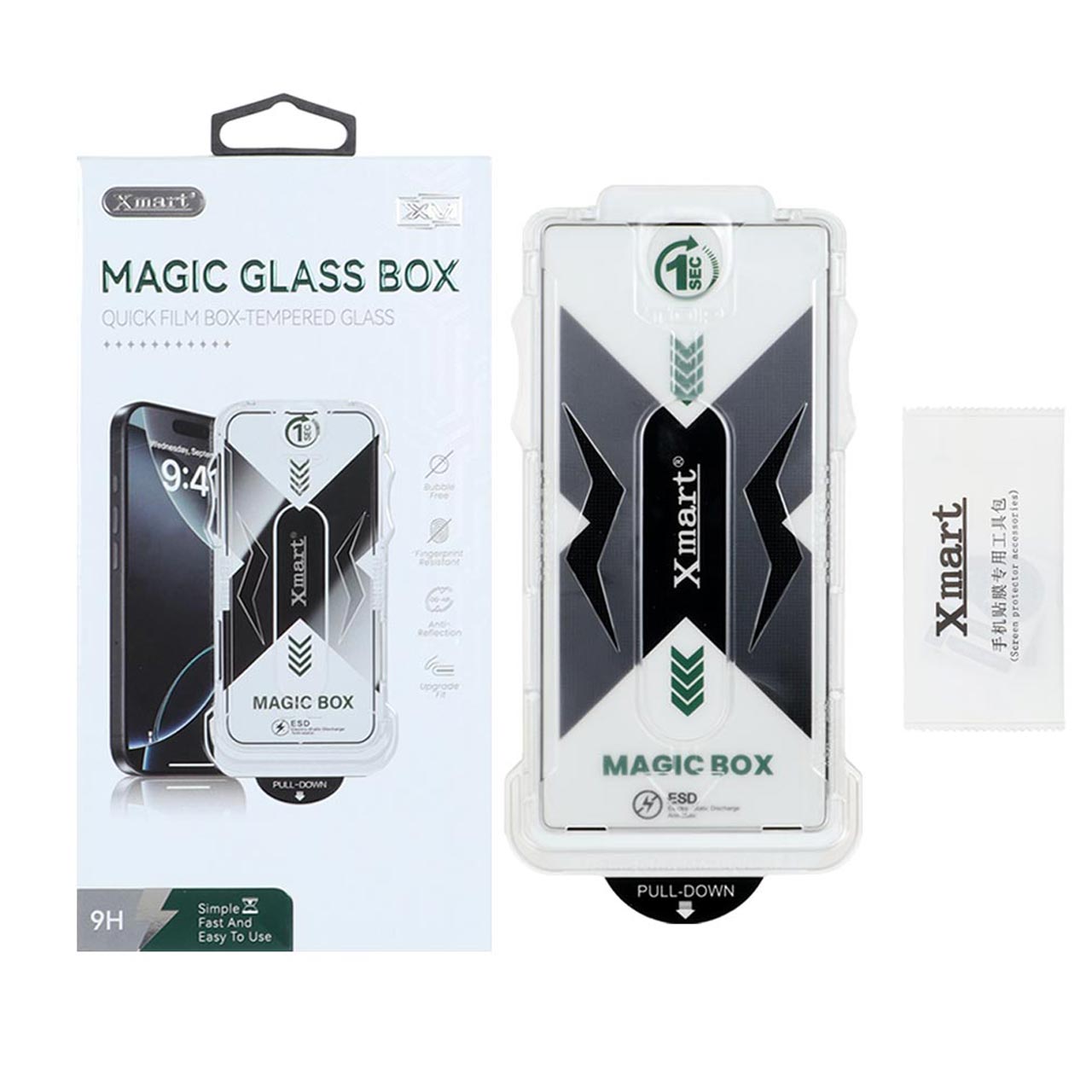 محافظ صفحه نمایش شیشه ای اورجینال XMART - Magic Glass Box مدل Samsung Galaxy S25 Ultra (پک دار)
