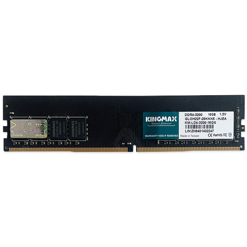 رم کامپیوتر کینگ مکس DDR4 16GB Single 3200MHz CL22