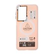 قاب Caution دور مات طرح مگ سیف Samsung Galaxy A17 / A26 - صورتی