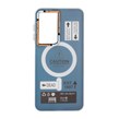 قاب Caution دور مات طرح مگ سیف Samsung Galaxy A17 / A26 - سرمه ای