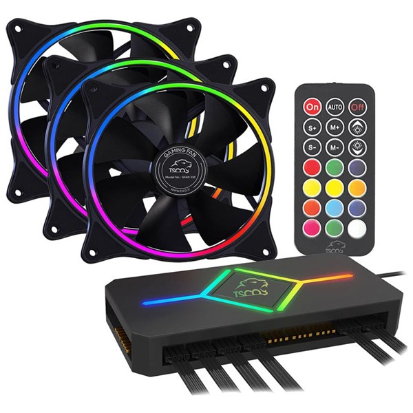 فن کیس تسکو GFAN 330 ARGB سایز 120 میلی متری بسته 3 عددی