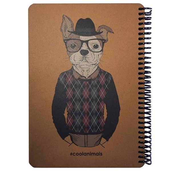 دفتر سیمی 80 برگ طرح Coolanimals دات نوت