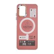 قاب Caution دور مات طرح مگ سیف Xiaomi Redmi Note 10 4G / Redmi Note 10S / Poco M5S - زرشکی