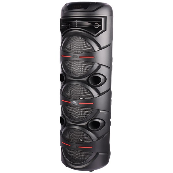 اسپیکر چمدانی بلوتوثی رم و فلش خور Sing-E ZQS8302 + میکروفون و ریموت کنترل