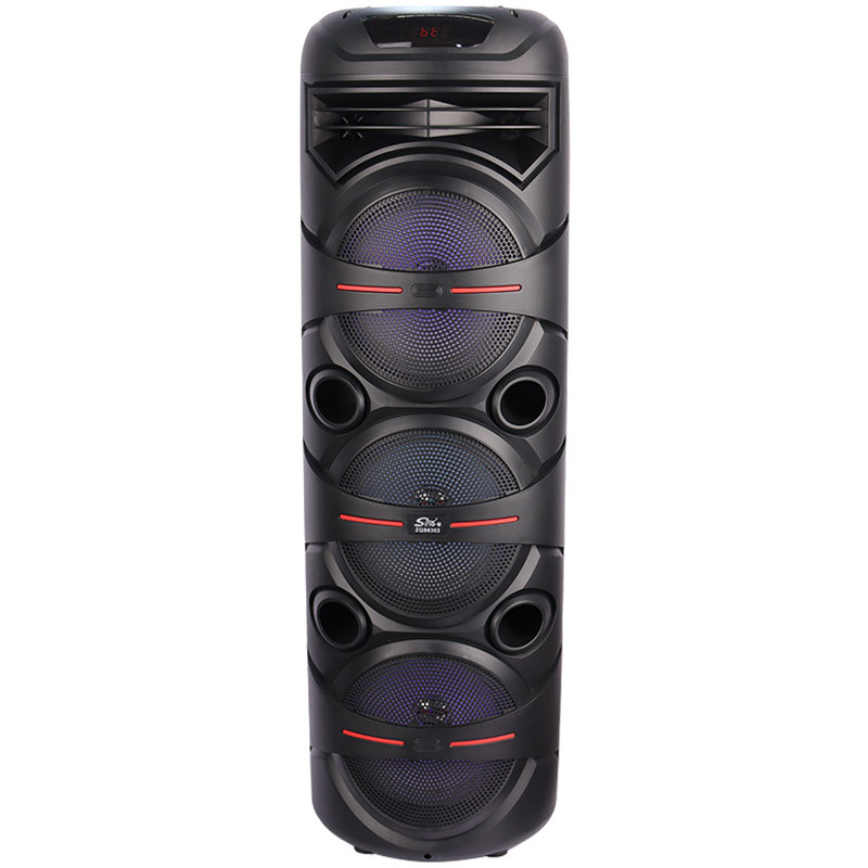 اسپیکر چمدانی بلوتوثی رم و فلش خور Sing-E ZQS8302 + میکروفون و ریموت کنترل