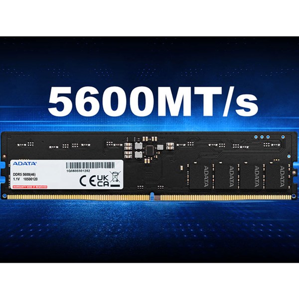 رم کامپیوتر ای دیتا U-DIMM DDR5 16GB Single 5600MHz CL46