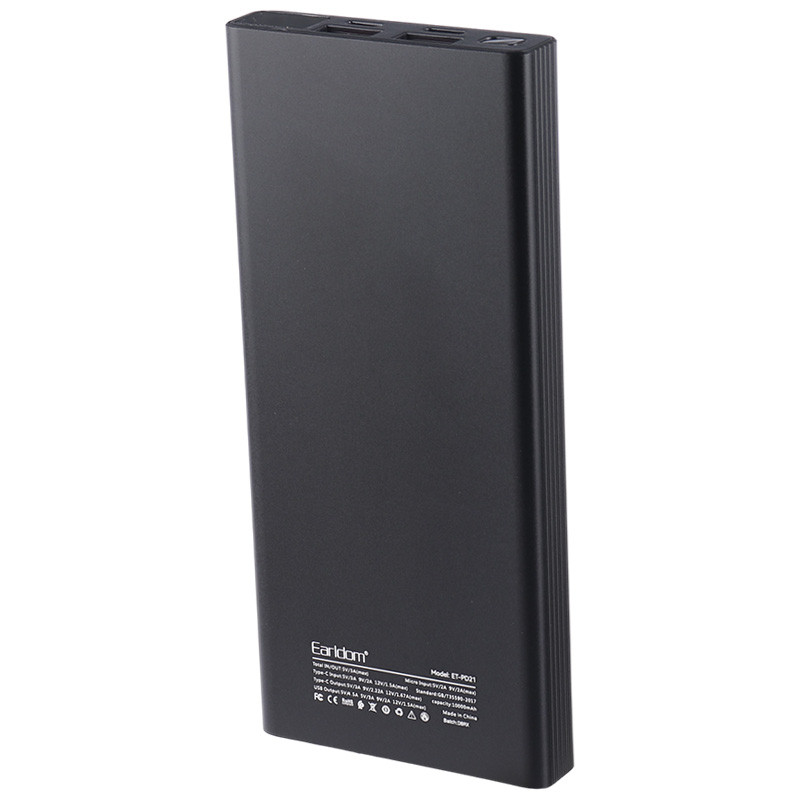 پاور بانک فست شارژ ارلدام ET-PD21 QC3.0 PD 22.5W ظرفیت 10000 میلی آمپر ساعت