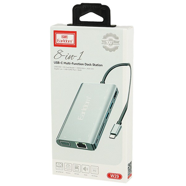 هاب 8 پورت Type-C ارلدام ET-W29