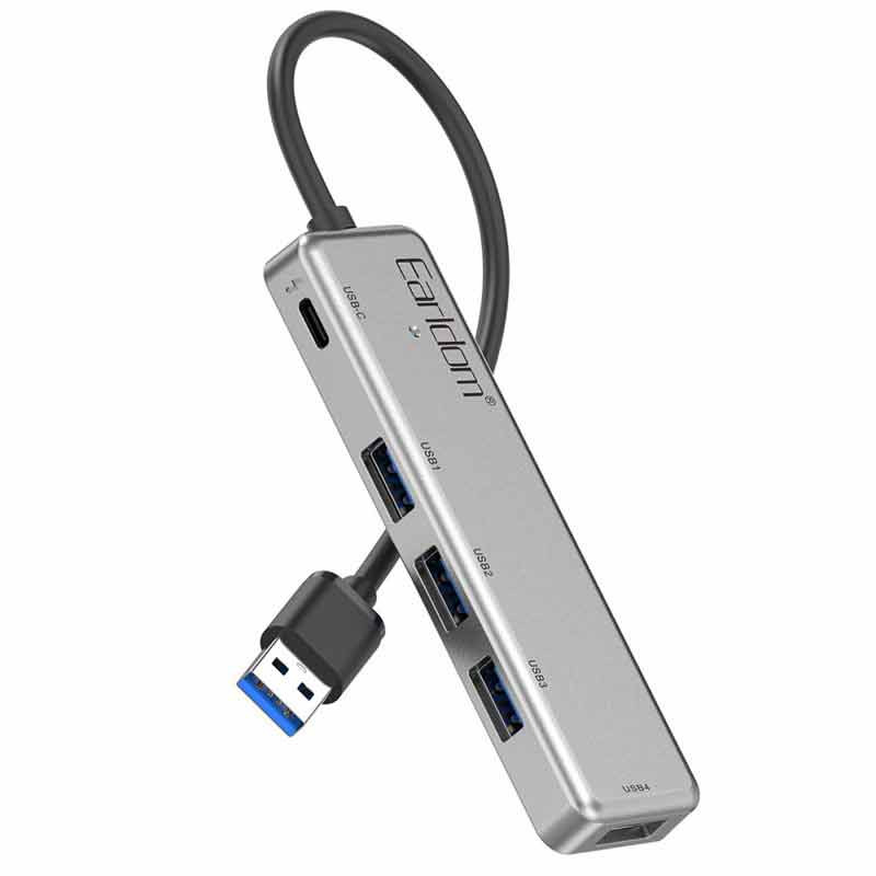 هاب 5 پورت USB ارلدام ET-HUB12