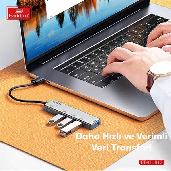 هاب 5 پورت USB ارلدام ET-HUB12