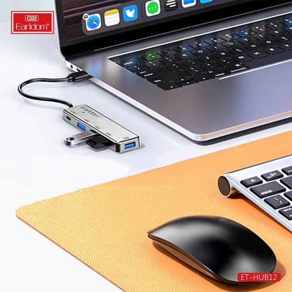 هاب 5 پورت USB ارلدام ET-HUB12