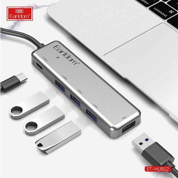 هاب 5 پورت USB ارلدام ET-HUB12