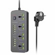 چند راهی 4 خانه ارلدام ES-SC11 با کابل 2 متری + شارژر USB و Type-C