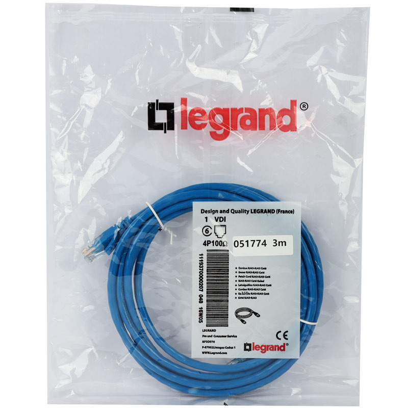 کابل شبکه Cat6 لگراند 051774 طول 3 متر