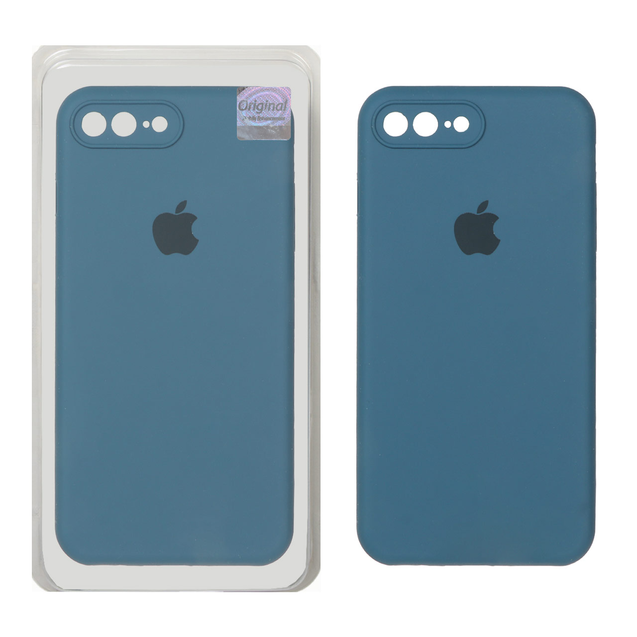 قاب سیلیکونی پاک کنی اورجینال Master Quality مدل Apple iPhone 7 Plus / iPhone 8 Plus - سبز کله غازی (پک دار)