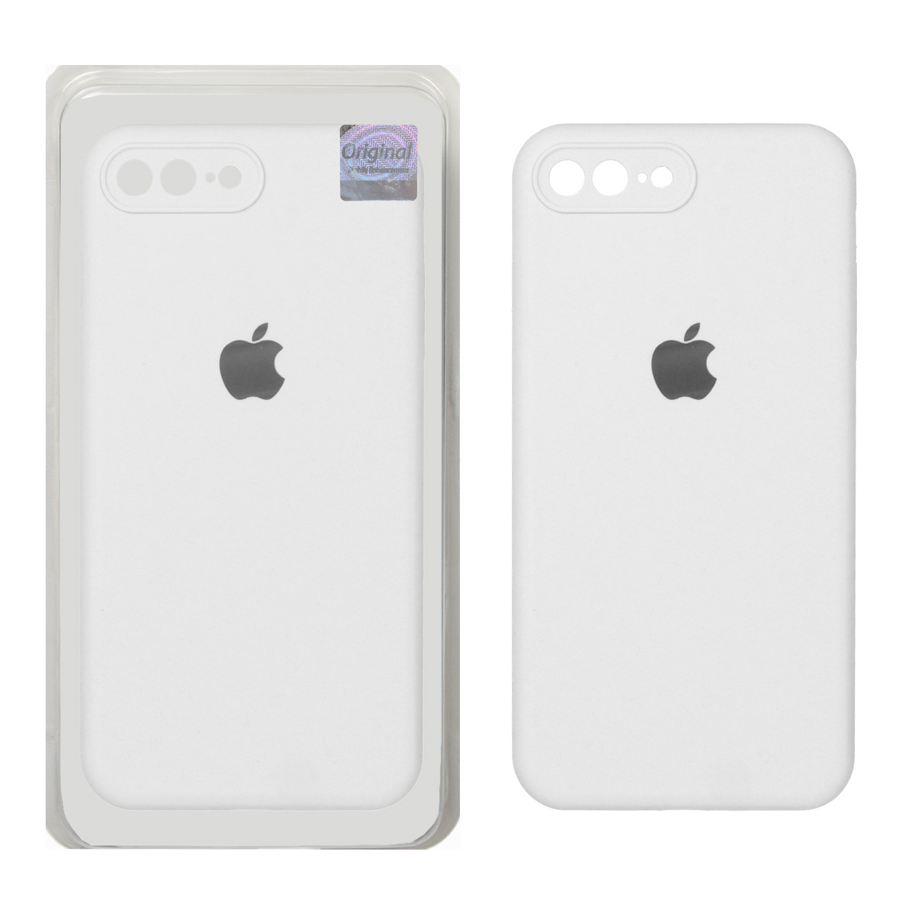 قاب سیلیکونی پاک کنی اورجینال Master Quality مدل Apple iPhone 7 Plus / iPhone 8 Plus - سفید (پک دار)