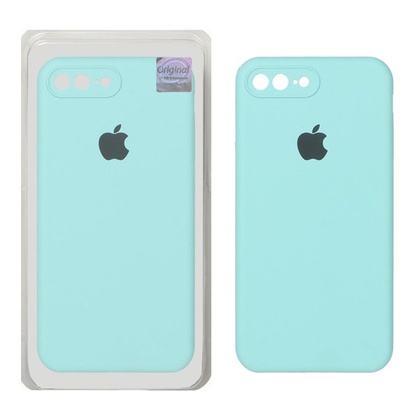 قاب سیلیکونی پاک کنی اورجینال Master Quality مدل Apple iPhone 7 Plus / iPhone 8 Plus - سبزآبی (پک دار)