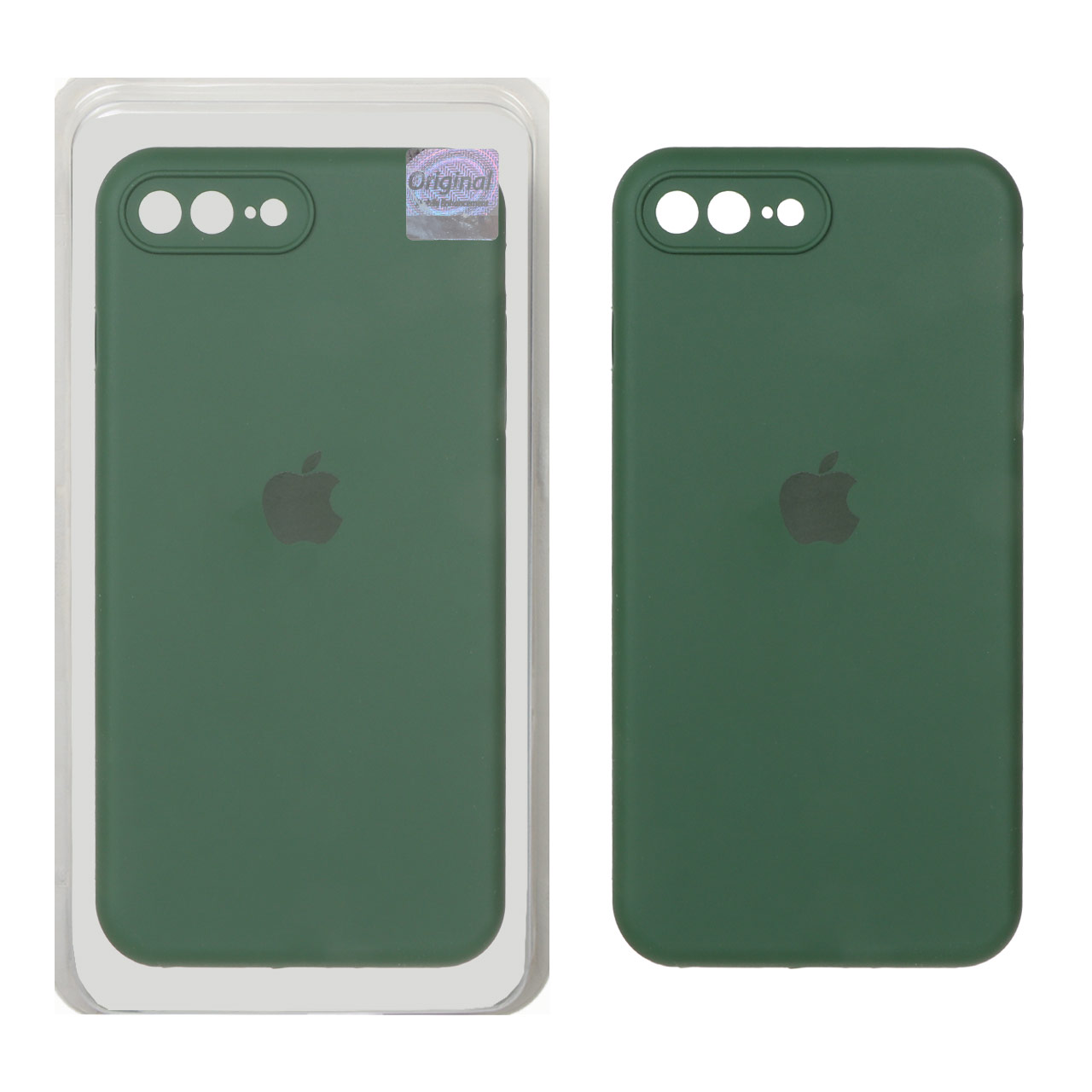قاب سیلیکونی پاک کنی اورجینال Master Quality مدل Apple iPhone 7 Plus / iPhone 8 Plus - سبز (پک دار)
