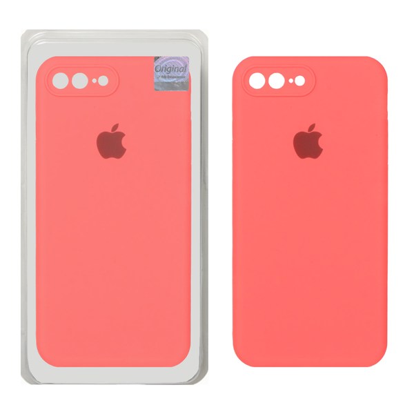 قاب سیلیکونی پاک کنی اورجینال Master Quality مدل Apple iPhone 7 Plus / iPhone 8 Plus - مرجانی (پک دار)