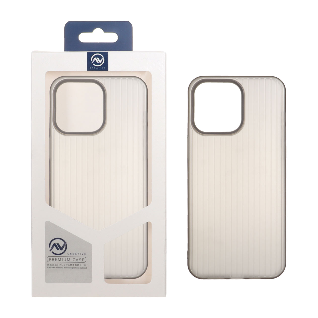 قاب Line Case ژله ای Apple iPhone 15 Pro Max - خاکستری (پک دار)