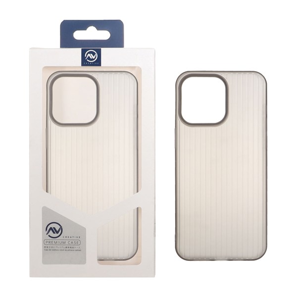 قاب Line Case ژله ای Apple iPhone 15 Pro Max - خاکستری (پک دار)