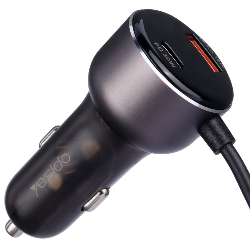 شارژر فندکی فست شارژ Yesido Y58 3A QC3.0 PD 30W