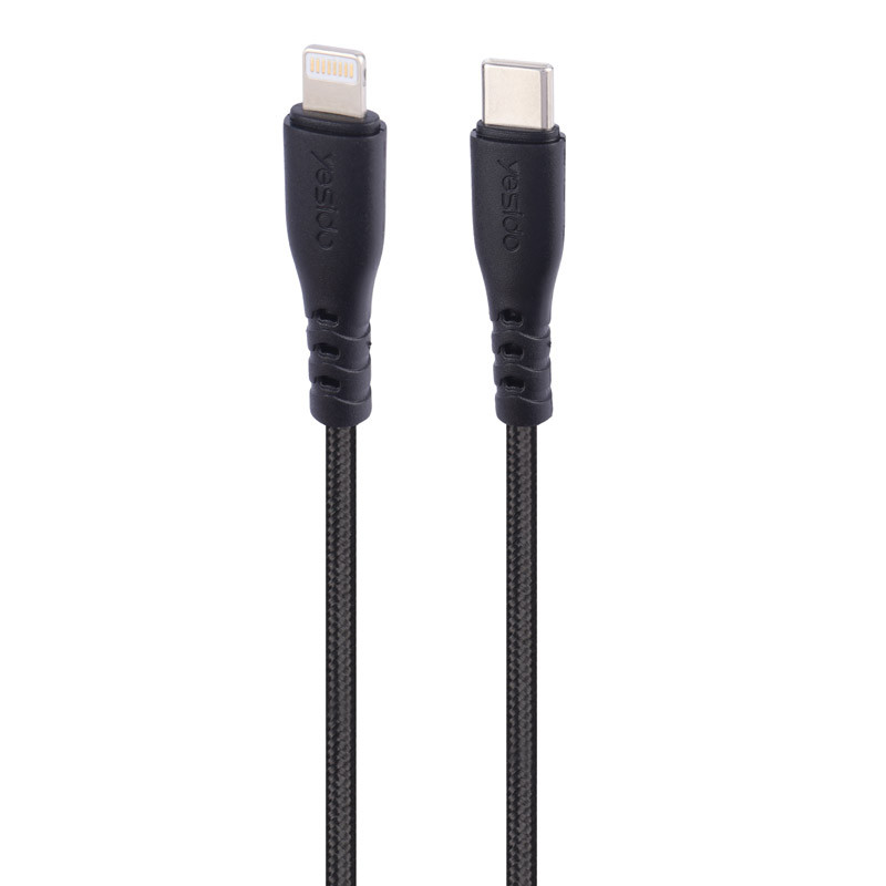 شارژر دیواری 20 وات یسیدو YC47 PD QC 3A + کابل تبدیل آیفونی