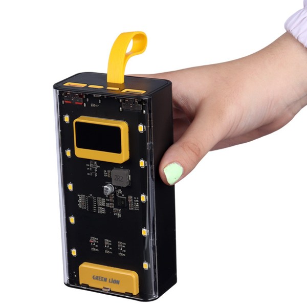 پاور بانک فست شارژ گرین لاین Transparent Pro PD 20W ظرفیت 20000 میلی آمپر ساعت