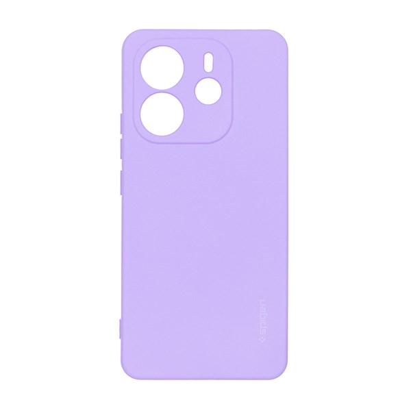 قاب سیلیکونی Spigen محافظ لنزدار Xiaomi Redmi Note 14 4G - بنفش روشن