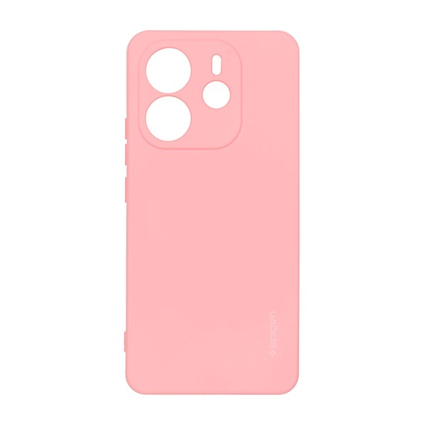 قاب سیلیکونی Spigen محافظ لنزدار Xiaomi Redmi Note 14 4G - صورتی