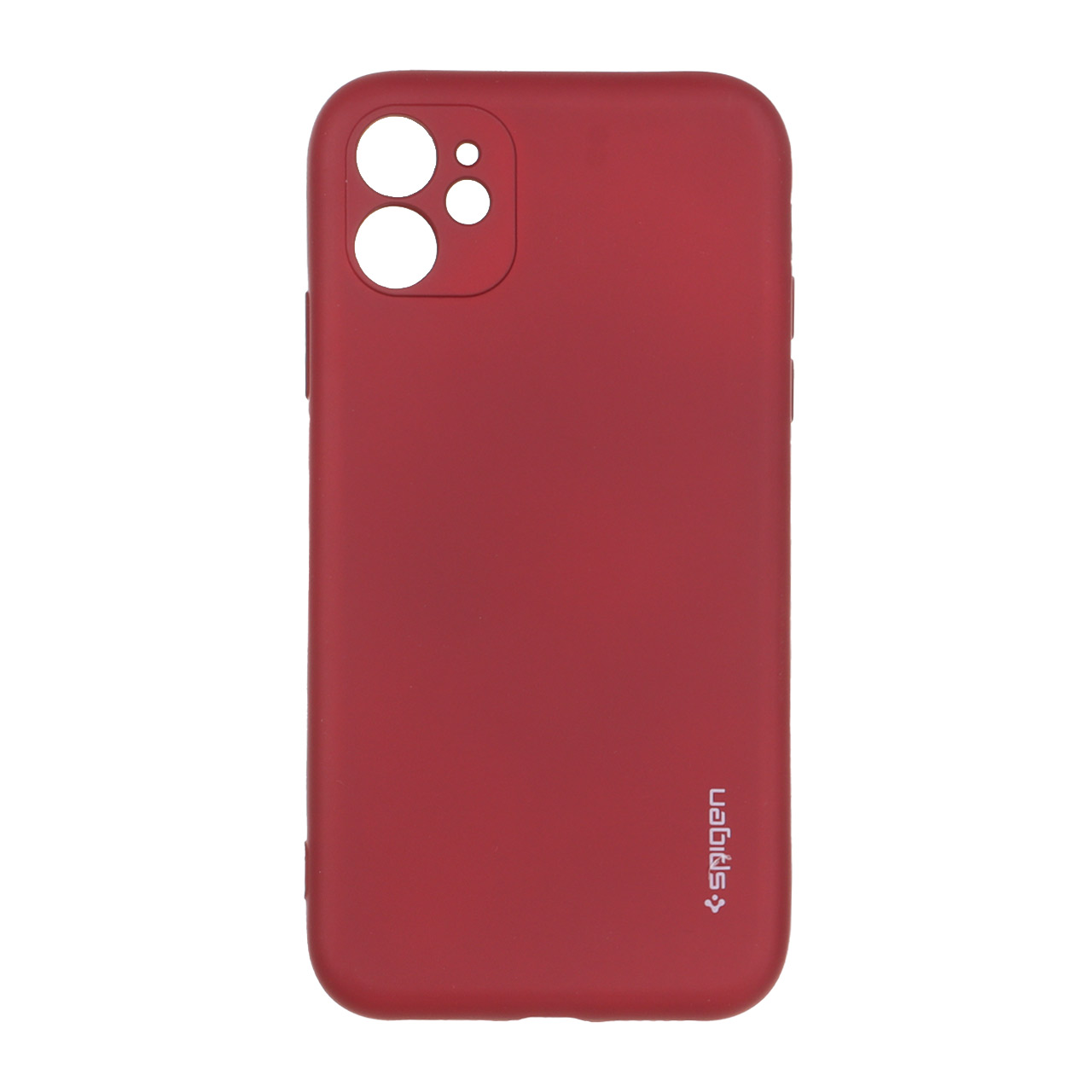 قاب سیلیکونی Spigen محافظ لنزدار Apple iPhone 11 - زرشکی