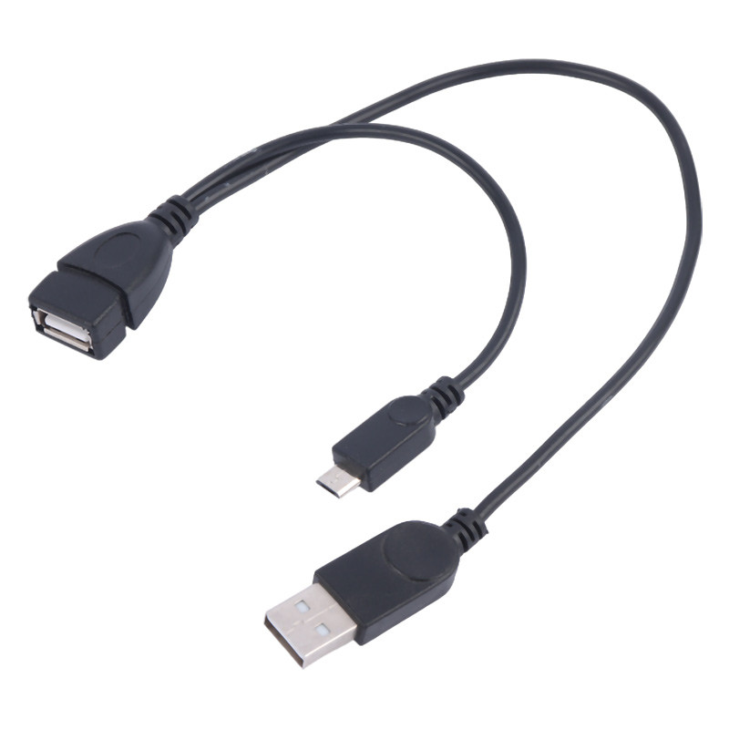 کابل افزایش طول USB/MicroUSB به USB طول 30 سانتی متر