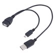 کابل افزایش طول USB/MicroUSB به USB طول 30 سانتی متر
