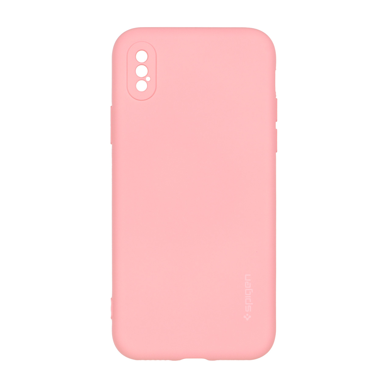 قاب سیلیکونی Spigen محافظ لنزدار Apple iPhone X / iPhone XS - صورتی