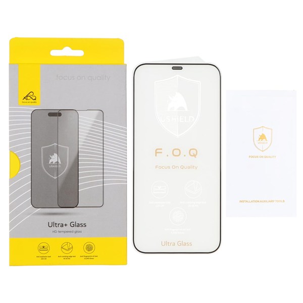 محافظ صفحه نمایش شیشه ای اورجینال Ultra Glass Ushield مدل Apple iPhone 12 Pro Max (پک دار)