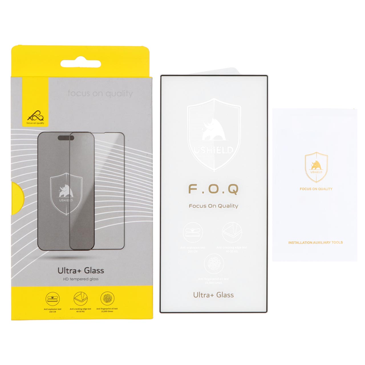 محافظ صفحه نمایش شیشه ای اورجینال Ultra Glass Ushield مدل Samsung Galaxy S24 Ultra (پک دار)