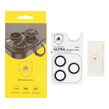 محافظ لنز رینگی اورجینال Ultra Camera Lens شابلون دار Apple iPhone 16 Pro Max / iPhone 16 Pro - نقره ای (پک دار)