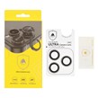 محافظ لنز رینگی اورجینال Ultra Camera Lens شابلون دار Apple iPhone 13 Pro / iPhone 13 Pro Max - نقره ای (پک دار)