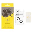 محافظ لنز رینگی اورجینال Ultra Camera Lens شابلون دار Apple iPhone 13 / 13 Mini - نقره ای (پک دار)