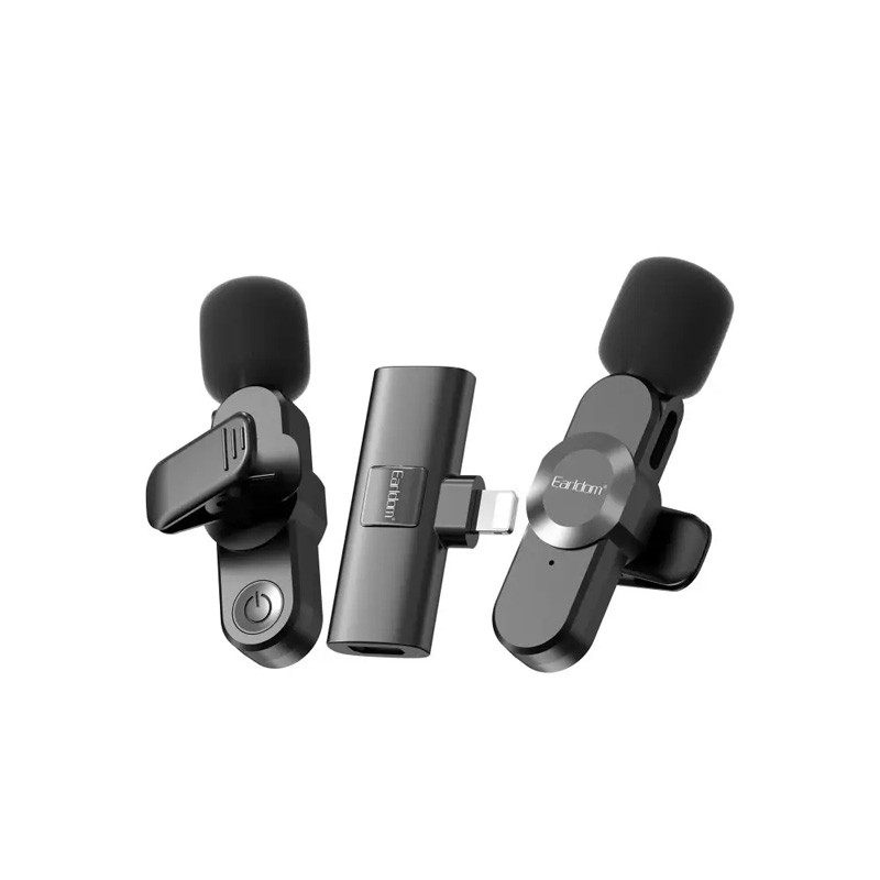 میکروفون یقه ای بی سیم دوتایی ارلدام ET-MC8L Lightning