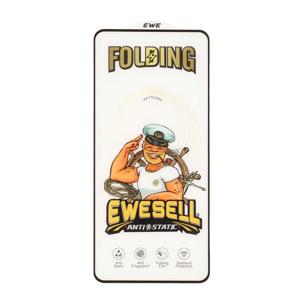 محافظ صفحه نمایش شیشه ای Full Cover Ewesell Anti Static Folding مدل Samsung Galaxy A51 / A52 / A53 / M31s / S20 fe