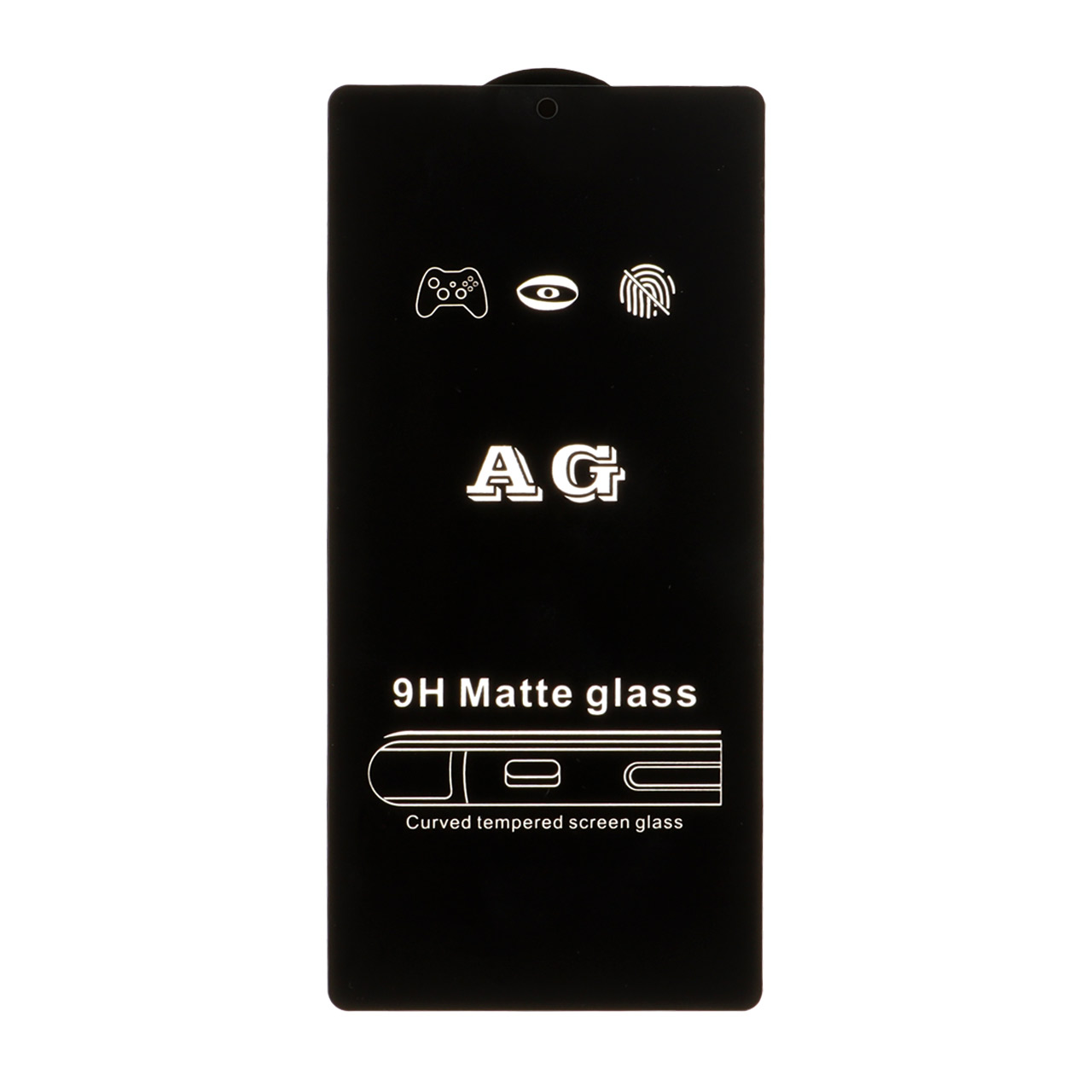 محافظ صفحه نمایش شیشه ای مات Full Cover AG مدل Samsung Galaxy S25 Ultra (بدون پک) - مشکی