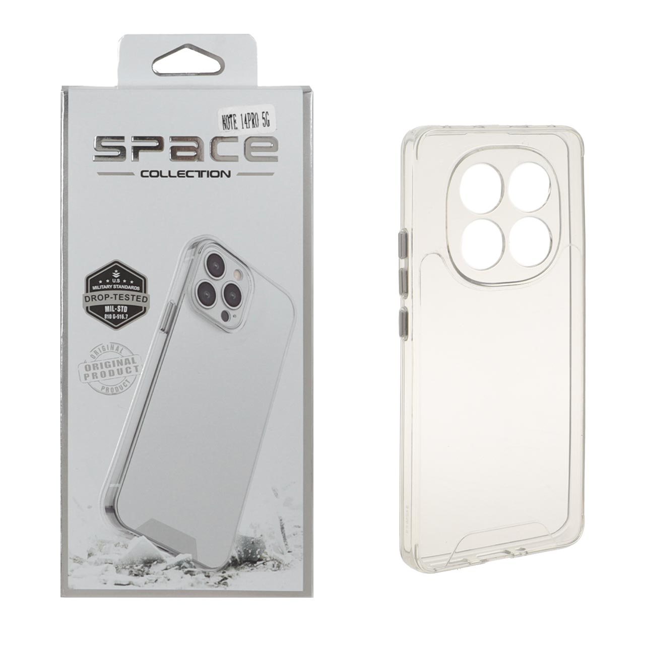 قاب اورجینال Space مدل Xiaomi Redmi Note 14 Pro 5G / Redmi Note 14 Pro Plus 5G / Poco X7 5G (پک دار)