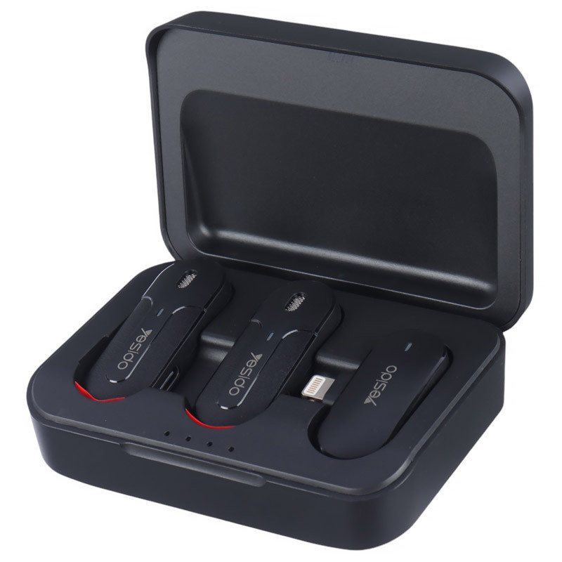 میکروفون یقه ای بی سیم دوتایی یسیدو KR16 Lightning