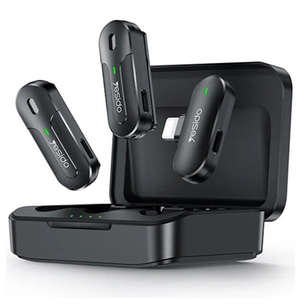 میکروفون یقه ای بی سیم دوتایی یسیدو KR16 Lightning