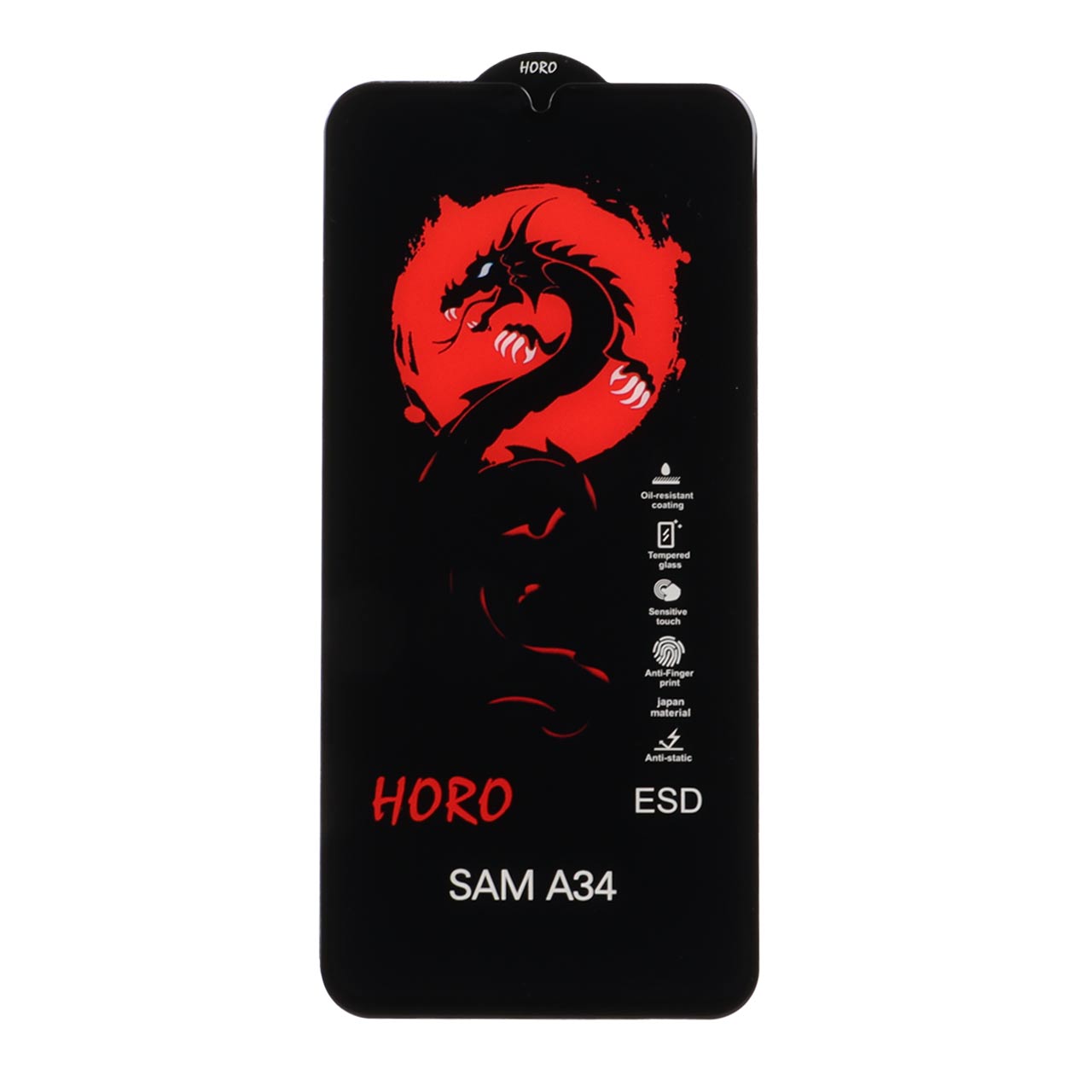 محافظ صفحه نمایش شیشه ای Full Cover ESD Horo مدل Samsung Galaxy A34